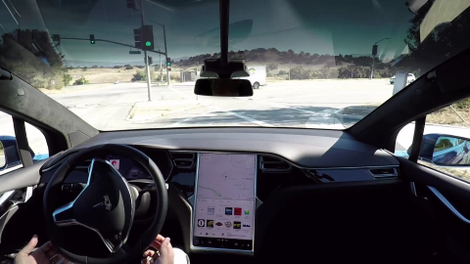 Illustration for article titled Let's Play Backseat Driver to This New Tesla Footage